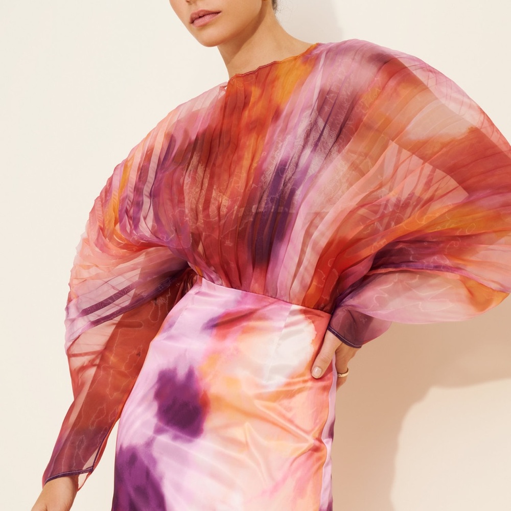 Andrea Iyamah Vibrant Long Sleeve Dress - Picture 2 of 9
